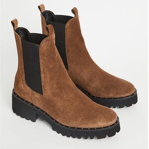 Freda Salvatore Brook Lug Sole Boot Sz 7